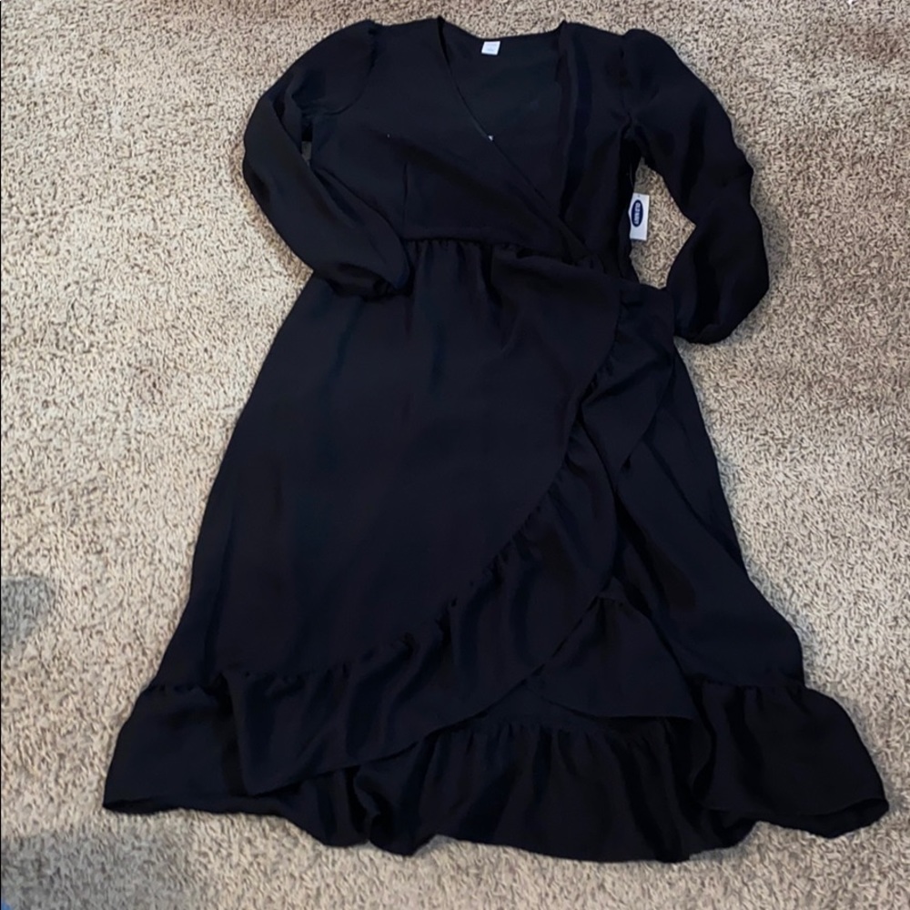 Cute Black High Low Dress